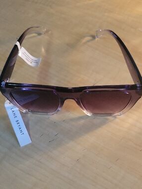 Lane Bryant Purple Gradient Rectangular Sunglasses